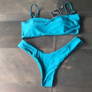 NWT Teal Zara bikini set